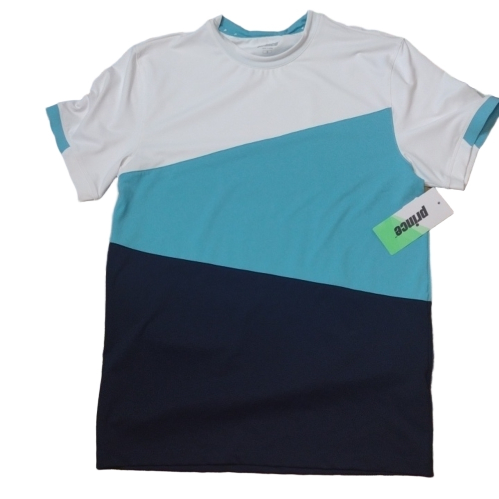 PRINCE tennis color block tee size small